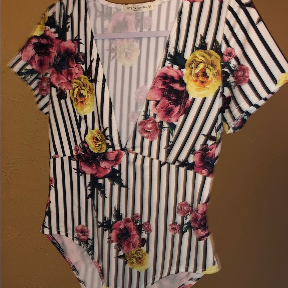 Deep V-neck Bodysuit